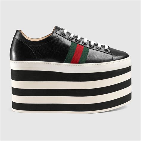 womens gucci platform sneakers|Gucci platform sneakers with jewels.